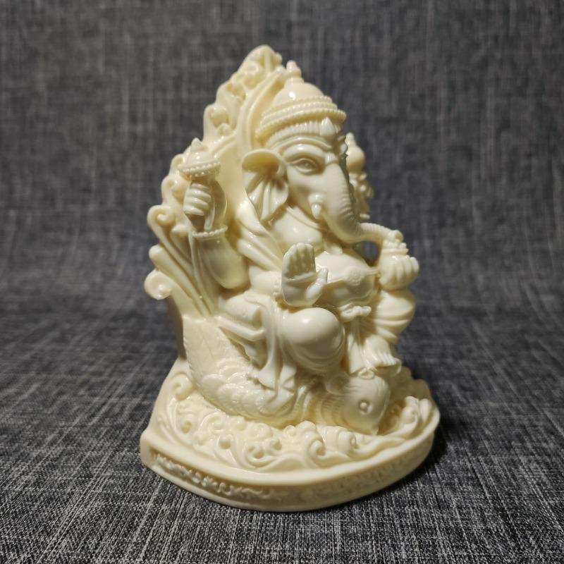 1ks Tagua Bůh Slon Přitažlivost Dekorace Vchodu do Obývacího Pokoje Bůh Slon Dekorace do Auta Kreativní Řemeslný Dárek