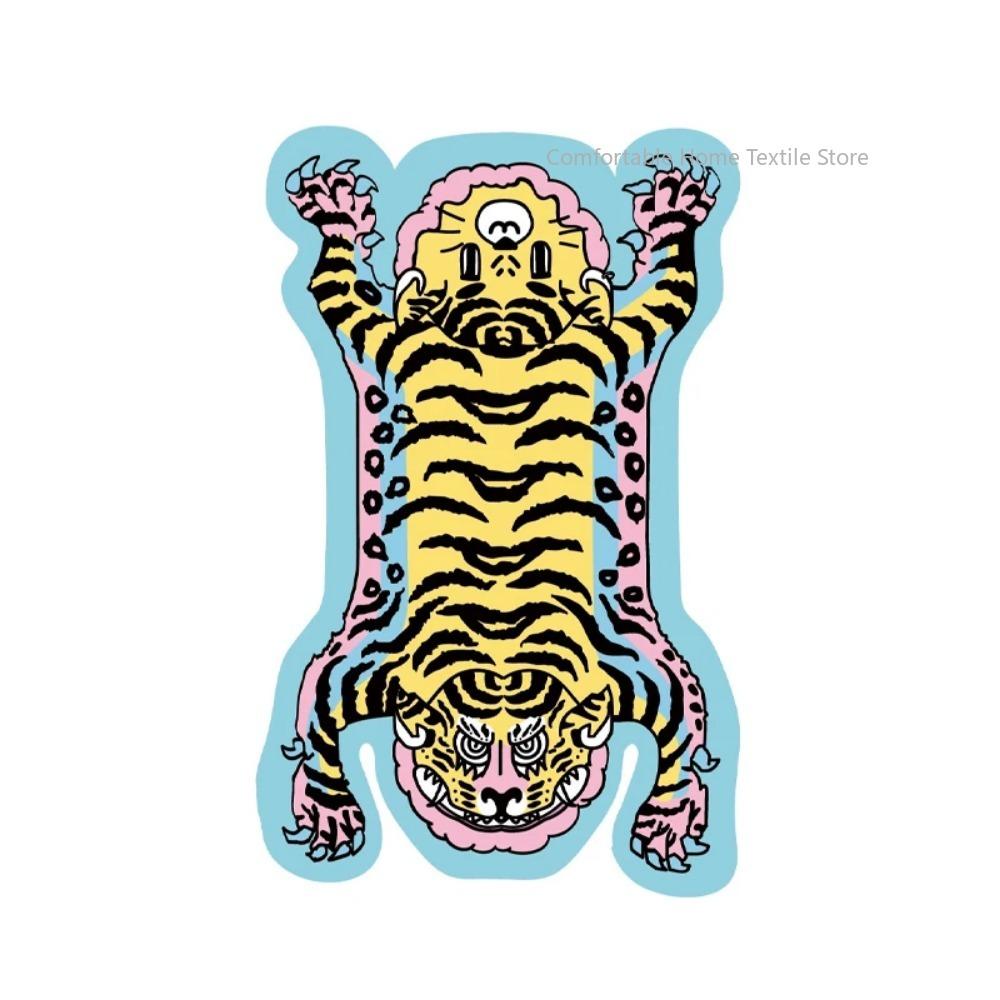 Carpet Living Room Cute Cartoon Tiger Decor Carpets Children Bedroom Bedside Large Area Rug Home Decoration Cloakroom Foot Mat