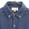 Lacoste Logo Patch Long Sleeve Button Down Shirt S Blue Men's Used
