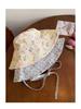 Women's Cute Japanese Floral Bucket Hat - Double-Sided, Large Brim, Sun Protection, Slimming Effect for Summer