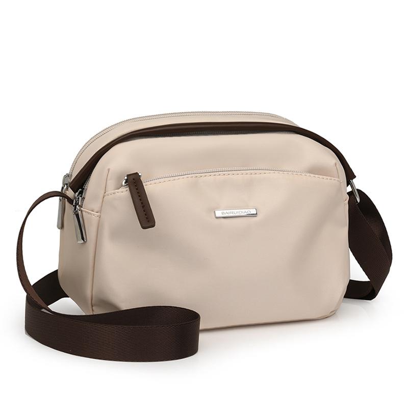 Женская ретро сумка через плечо нейлоновая сумка для мамы бежевый
