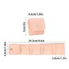 Travel Jewelry Bag Small Jewelry Travel Case Trendy Foldable Divided Case with Buckle for Airplane Beach Vacation Honeymoon