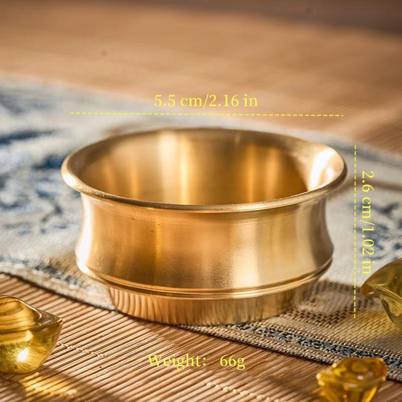 Pure Copper Bowl Mini Vodka Liqueur Cup,Spirits Chalice Cup Retro Wine Tea Whiskey Cups Buddhist Bowl Home's Gift Decorative
