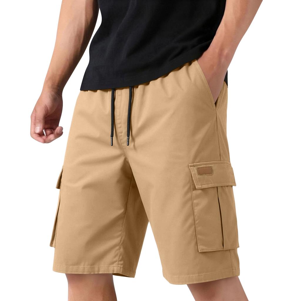 Men's Casual Cargo Shorts, Straight Leg Multi-Pocket, Athletic Shorts for Summer
