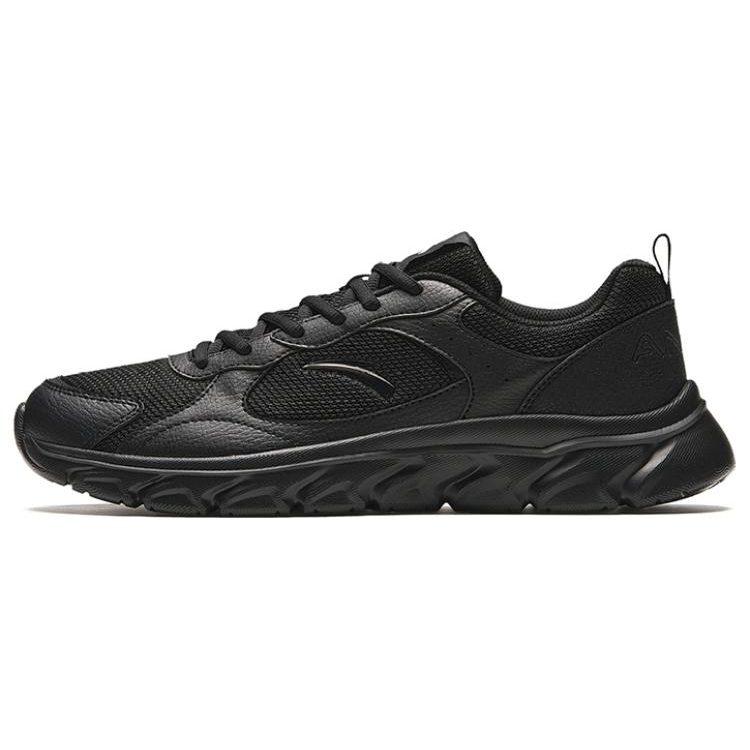 Anta Slip Resistant Abrasion Resistant Low top Running Shoes Men's Black 912345580-2