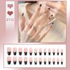 Press On Acrylic Fake Nails Set with Glue High Quality Handmade Nail Extension French Tips Woman False Short Nails Press Ons