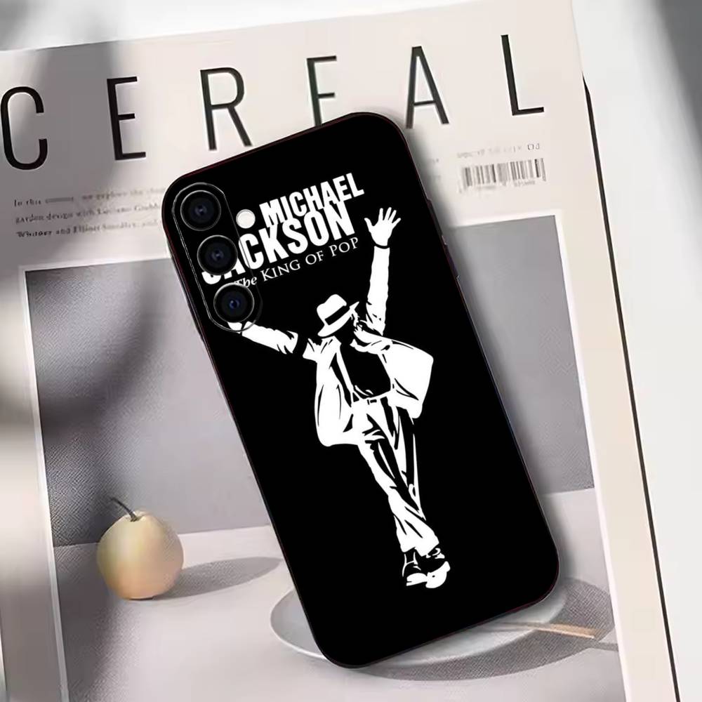 Singer M-Michael jackson Phone Case For Samsung Galaxy A73,A72,A71,A70,A53,A52,A51,Soft Silicone Black Cover