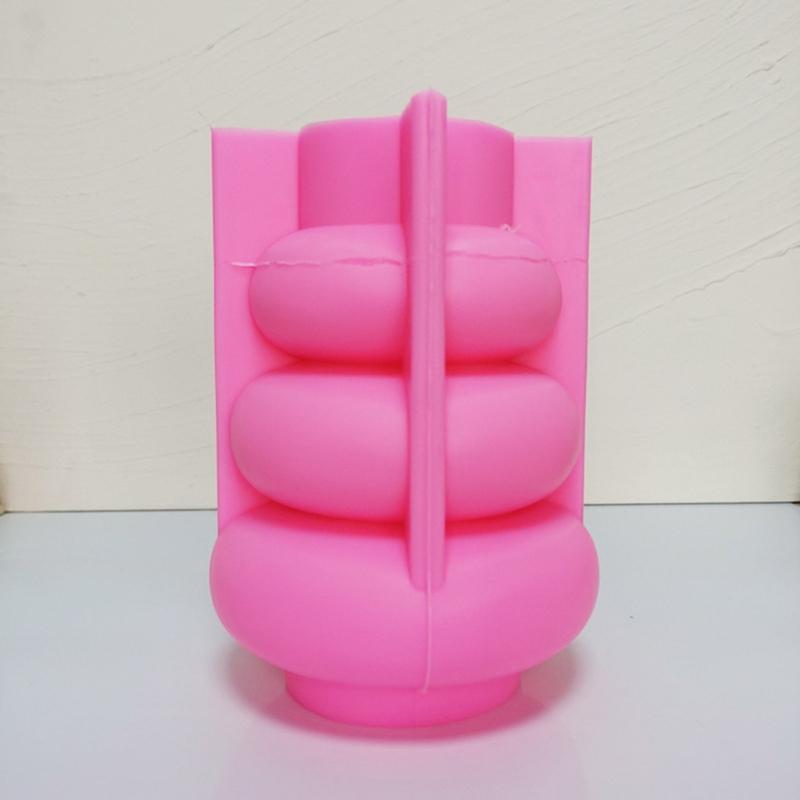 Silicone Vase Molds,Circles Epoxy Resin Casting Molds for DIY Crafts Vase,Home Decors Dry Flowers Holder Bottle Mold