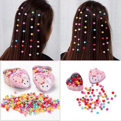 100PCS Cute Mini Hair Clips Beads Colorful Candy Shape Hair Buckles Decorative Hairpins Children Hair Accessories New Headwear