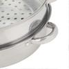 Stainless Steel Cookware 28cm 2-Layer Steamer Pot Cooker Double Boiler Soup Steaming Pot