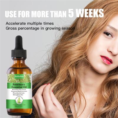 60ml RosemaryEssential Oil, Used For Hair Growth, Eyebrows And Eyelashes, Skin Care, Hair Loss T-reatment Oil For Men And Women