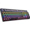 ZK4 Summoner Gaming Mechanical Keyboard, Blue Switch Punk Keyboard, Hot-Swappable, Replaceable Keycaps, Black