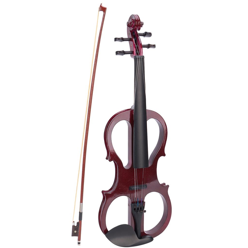Electronic Violin Set 44 Electric Adjustable Kit with Tuner Bow String Box AU?03