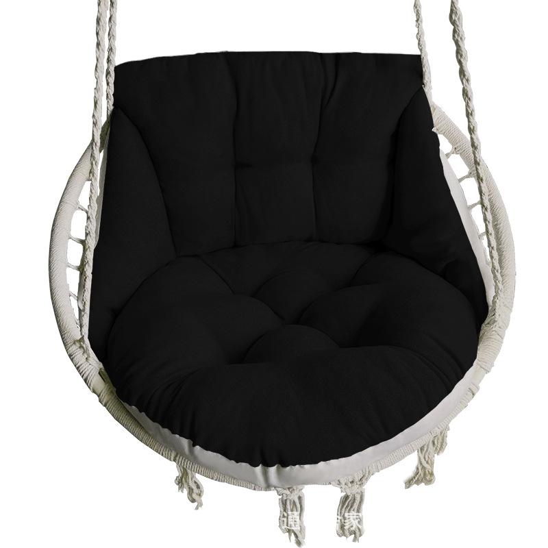 

Подушка для одинарного дивана-качели, для дома и улицы, из кристального бархата, подушка для подвесного кресла, удобная поддержка для кресла-качалки, домашний декор 65X70X50cm чёрный