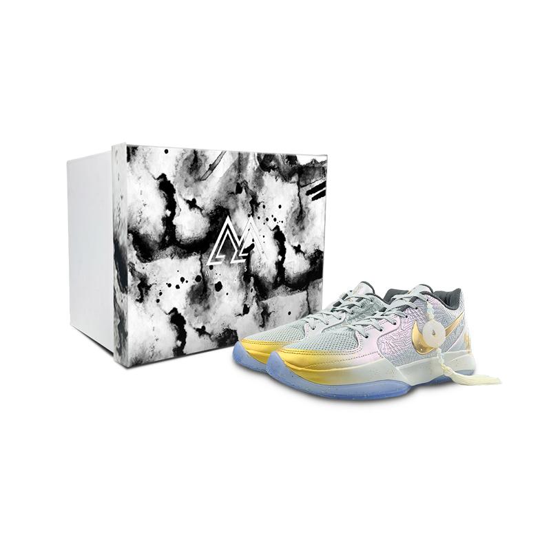 Nike Ja 2 Slip Resistant Low top Basketball Shoes Men's White Gold FZ1516-001(Team47-Ja2BOX)