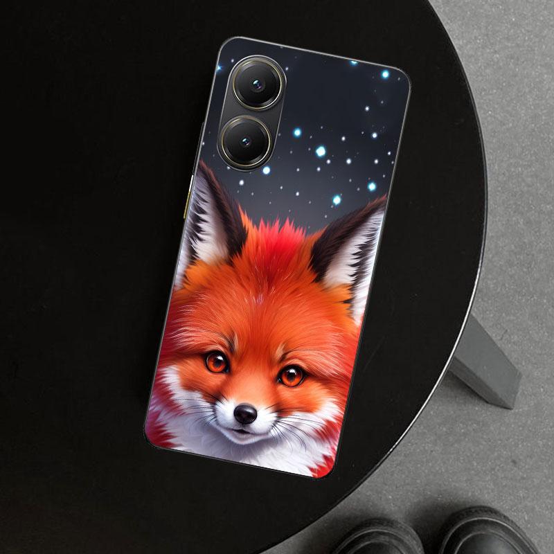 Animal Fox Phone Case Cover for Xiaomi Poco X6 X5 X7 Pro F7 Ultra Redmi 15C 15 13C 13 12C 12 10C 10 10A 9C 9A 9T 9 Coque Poco X6