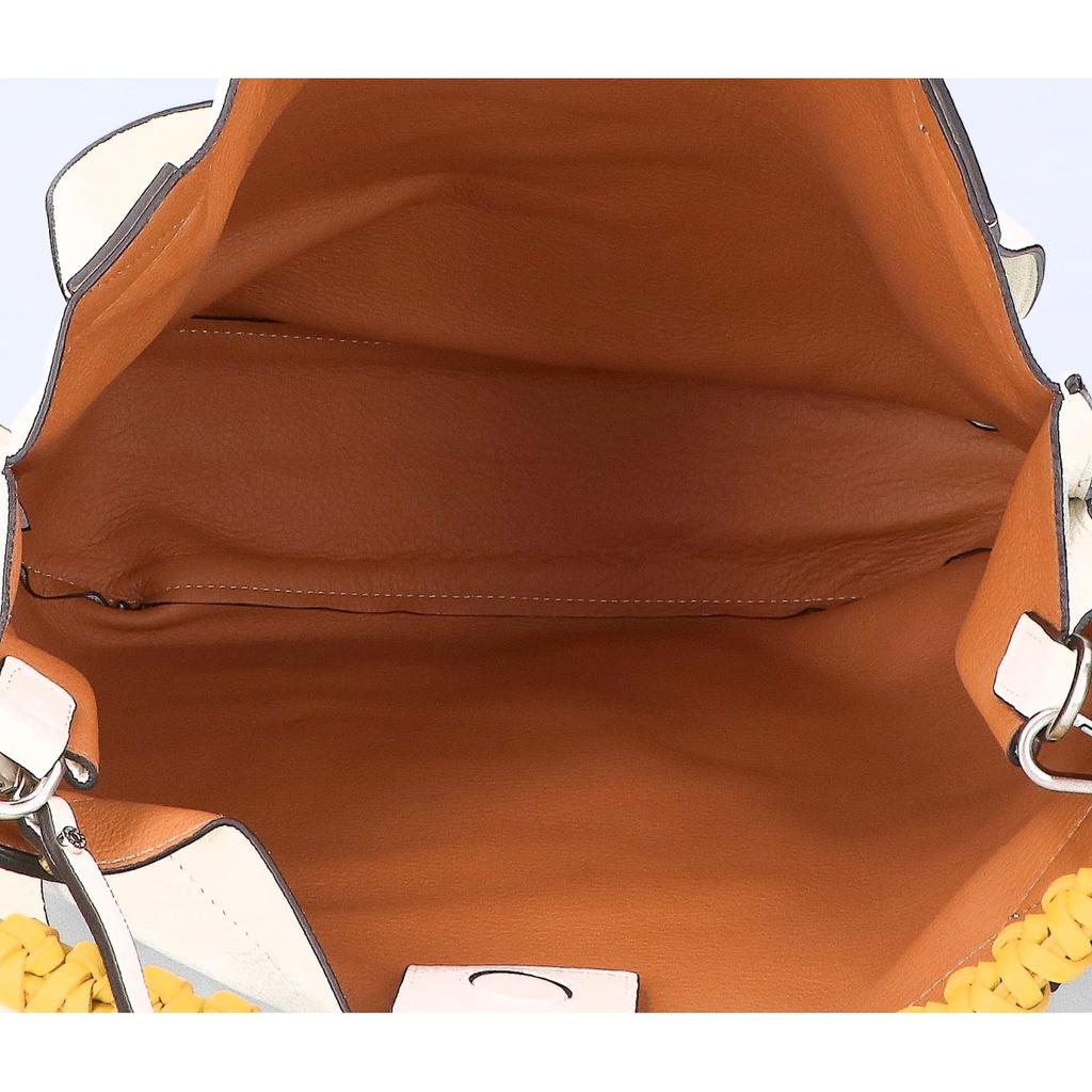 GIANNICHIARINI [New] TELMA Thelma Leather 2WAY Tote Bag whiteUsed