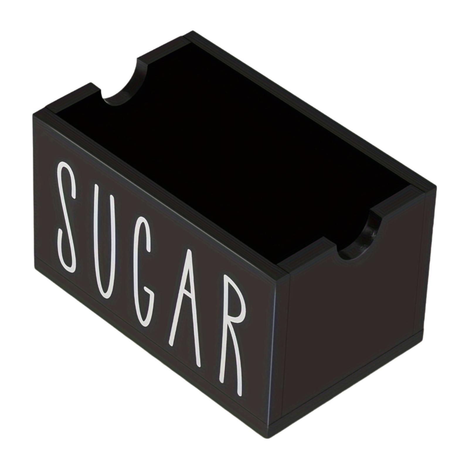 Sugar Packet Holder Sugar Bag Storage Container for Hotel Restaurant Office чёрный