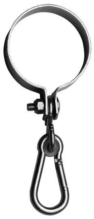 Swing Hook With Clamp And Carabiner 2*120Mm - Hust120 Hook