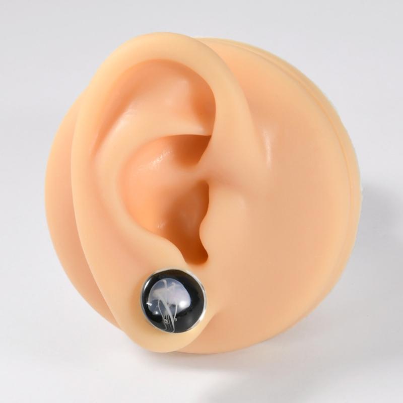 Unique Jellyfish Pattern Glass Ear Stretcher Handcrafted Expander Body Piercings Suitable for Comfortable All Day Wear