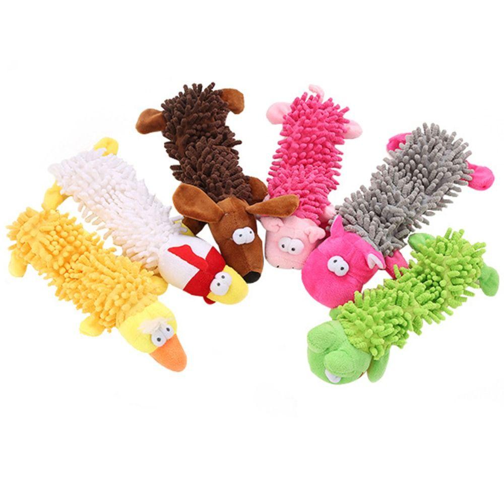 

With Squeaky Pet Plush Chew Sounding Toy Plush Pet Teeth Grinding Toy Cat & Dog Hippo