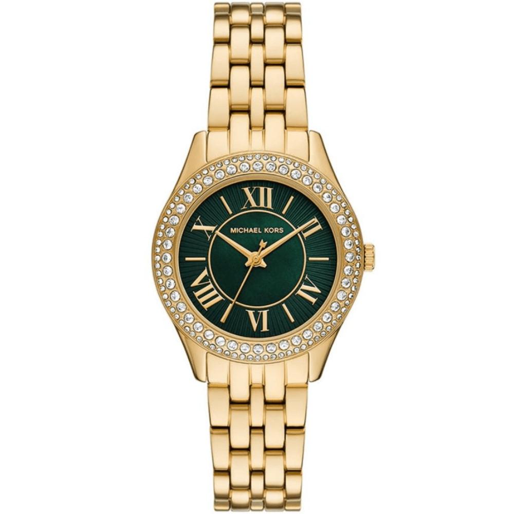 Michael Kors Women's Gold Mk4870 Harlowe Green Dial Watch