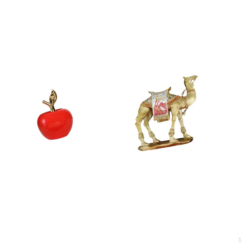 Ceramic Figurine Sculpture Ornament for Cafe Study Room Holiday And Resin Camel Animal Statue