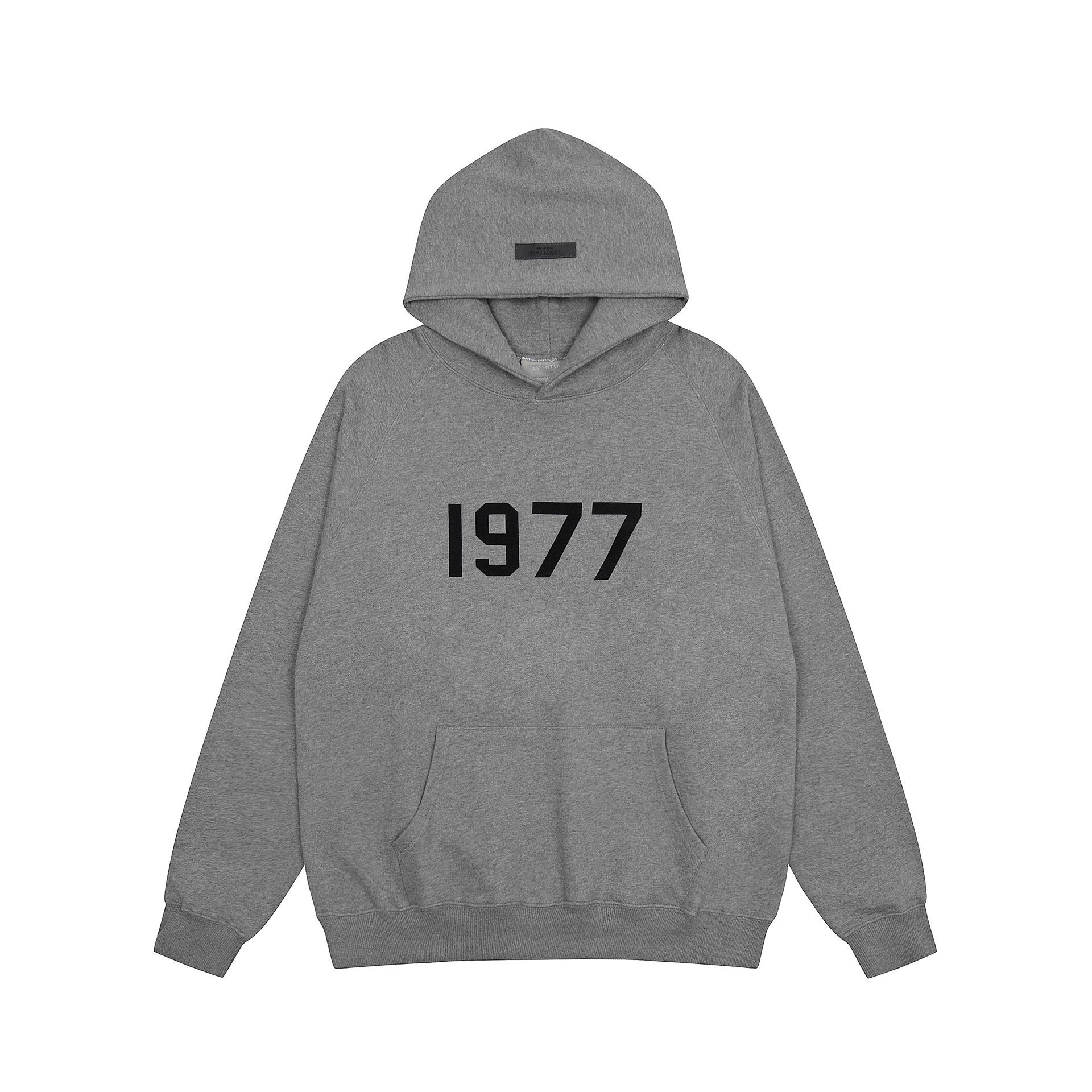 Season 8 Heavyweight Unisex Flocking Streetwear Hooded Sweatshirt M