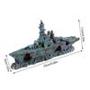 Simulation Resin Hide Boat Fish Tank Aquarium Ornaments Decor