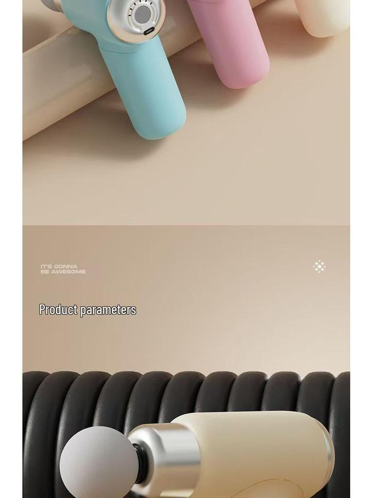 Portable Electric Mini Fascia Gun Massager - Hot-Selling Fitness Device with Interchangeable Heads