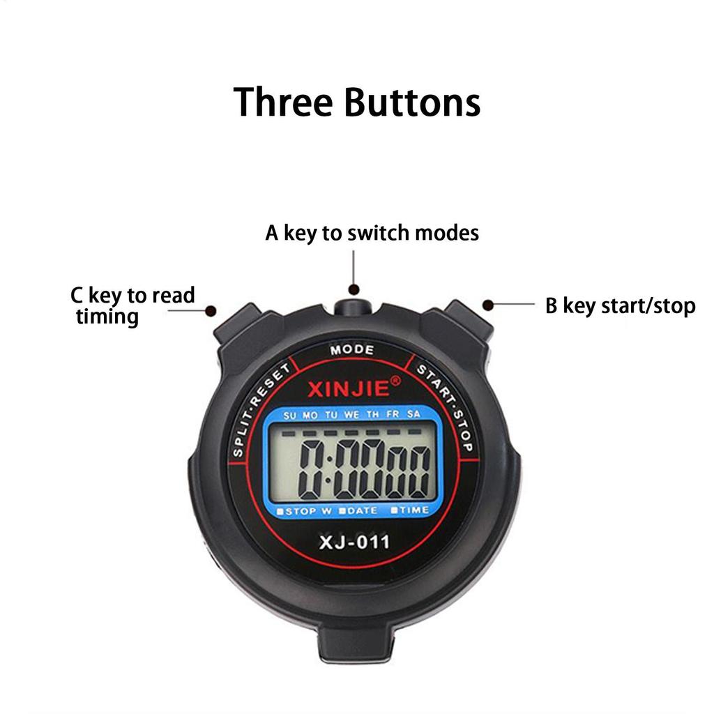 Chronometer Handheld Pocket Stopwatch 0.01s Accuracy Professional Digital Sport Stopwatch LCD Timer Stop Watch Timer Tools