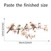 Colorful Flower Branches Bird Glass Windows Home Beautification Decoration Electrostatic Window Stickers Self-adhesive Removable