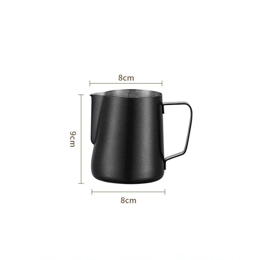 350/600ML Coffee Milk Frothing Pitcher Jug 304 Stainless Steel Precise Scale High Quality Latte Barista Professional CafeUtensil
