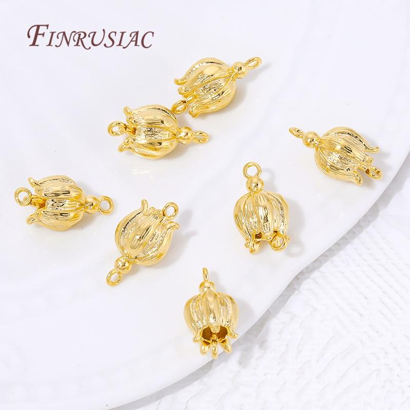 Connectors For Jewerly 18K Gold Plated Brass Connectors For Bracelets Accessories DIY Jewelry Making Supplies,Earrings Findings
