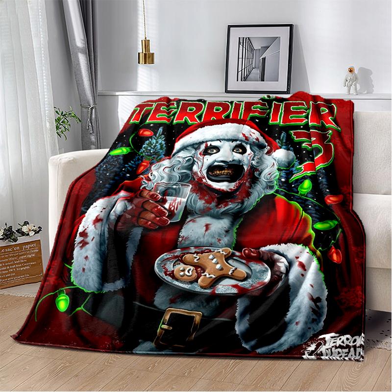 29 סגנונות טריפייר סרט אימה מתנת ליל כל הקדושים שמיכת קטיפה רכה, שמיכת פלנל לסלון חדר שינה מיטה ספה כיסוי