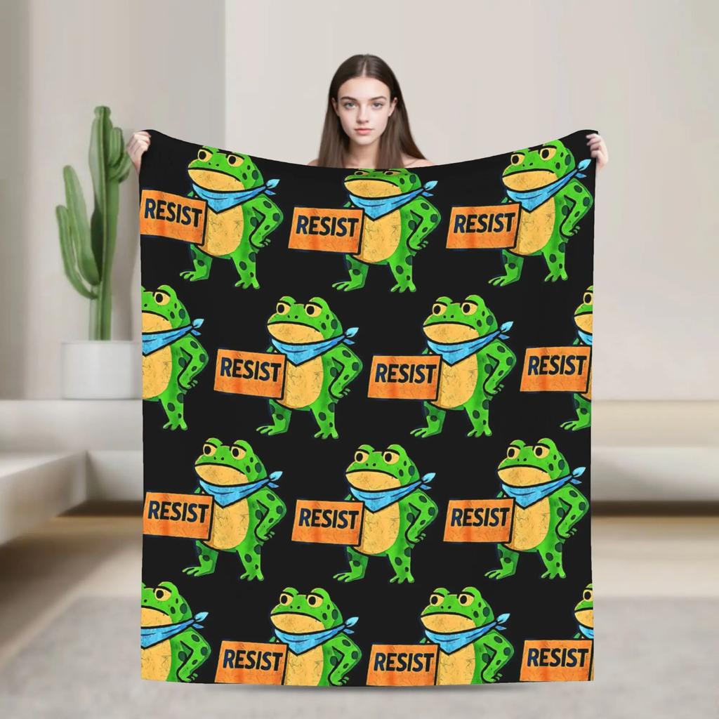 Portland Frog Resistant Blanket Warm Soft Throw for Autumn Students Living Room Fashion Bedspread