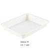 Food Tray White Stackable Round Edges Easy To Clean Spill Resistant Multipurpose Plastic Hot Pot