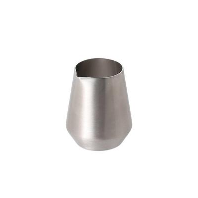 Dulton Kleine JugBase, Klein, 100ml, voor Mooi Schenken, Roestvrij Staal, Melkkannetje, Caféstijl, Hoogte 6,5cm, Diameter 5,3cm, Mond