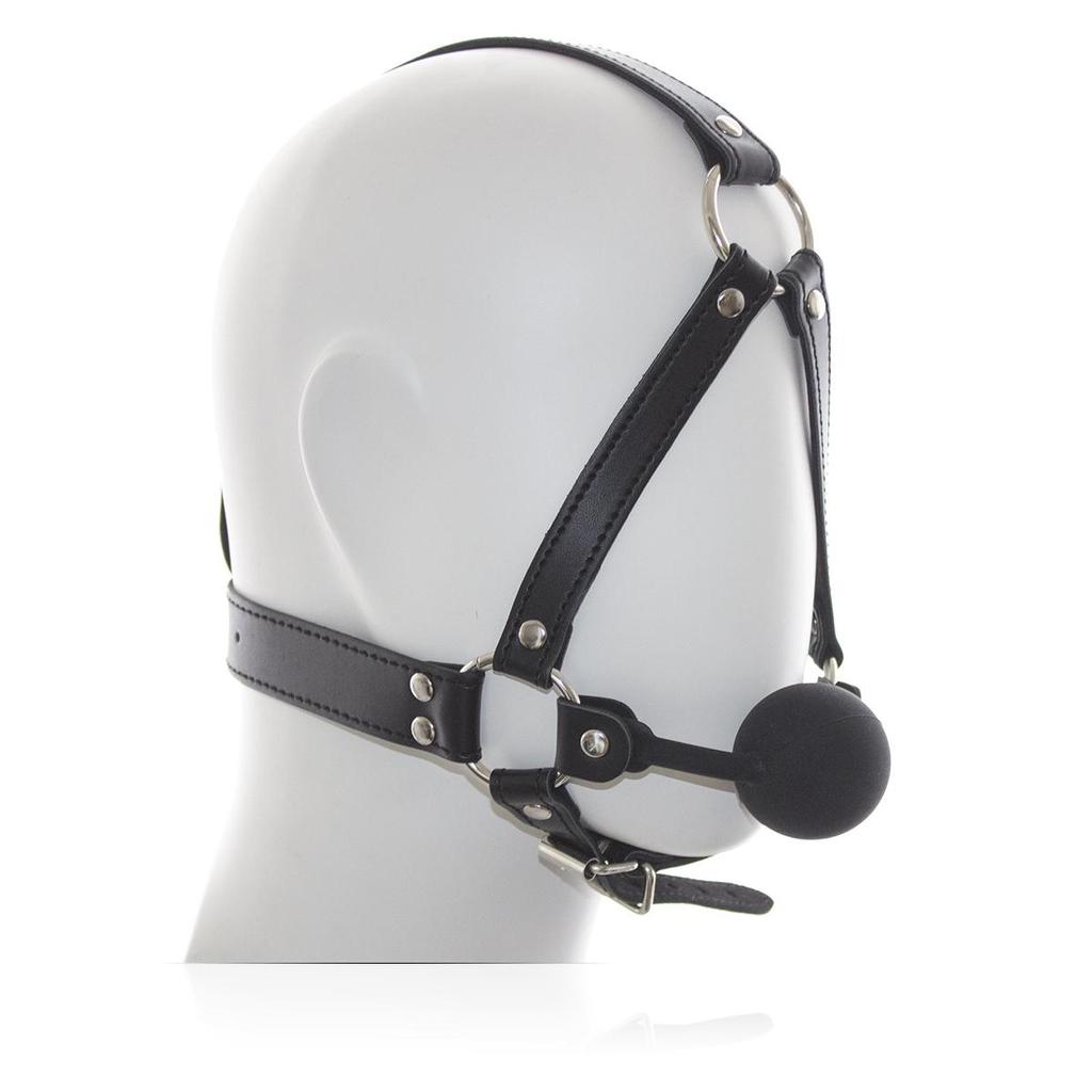 VaHppy Gag Máscaras Sexo Oral Jogos de Casal Role Play Cosplays Rainha Condicionamento Escravo de Cão PU Silicone Ossos de Cão Bolas de Sucção Argola O Bondage