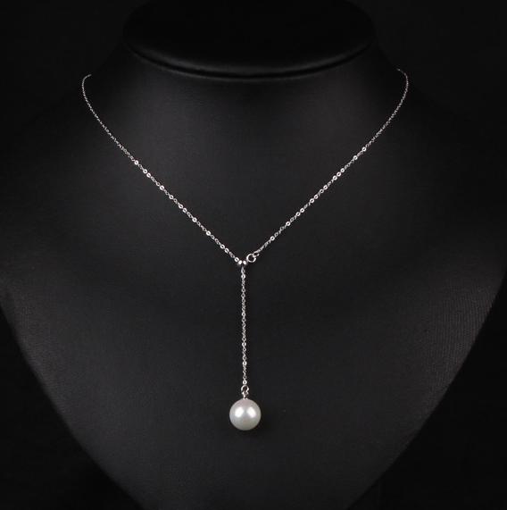 

New Korean Version Of The Clavicle Adjustable Imitation Pearl Necklace Fashion Wild Pendant Necklace Women Zircon Long Necklace медный