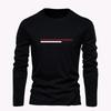 Spring Men's,Men's Letter Printing,Men's Long Sleeve,Trendy Round Neck New Casual T-Shirt