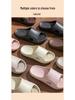 Shan Yi Odor-Resistant Silent EVA Anti-Slip Slippers for Men & Women – Thick-Soled, Cool & Comfortable for Home or Bathroom Use.