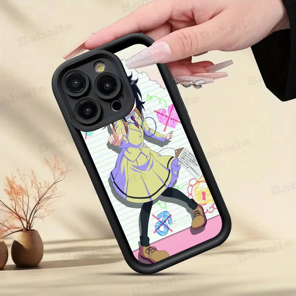 Watamote K-Kuroki T-Tomoko For IPhone 17 Pro Max 13 16 15 11 12 14 Plus Shockproof Soft Phone Cover