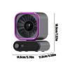 Small Fan For Desk Auto Shaking Tabletop Cooling Gadget Wide Angle Desktop Personal Fan For Bedroom Nightstand Dormitory