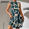 JPNTKY Damenmode Sommer Frühling Ärmellose Freizeitkleider