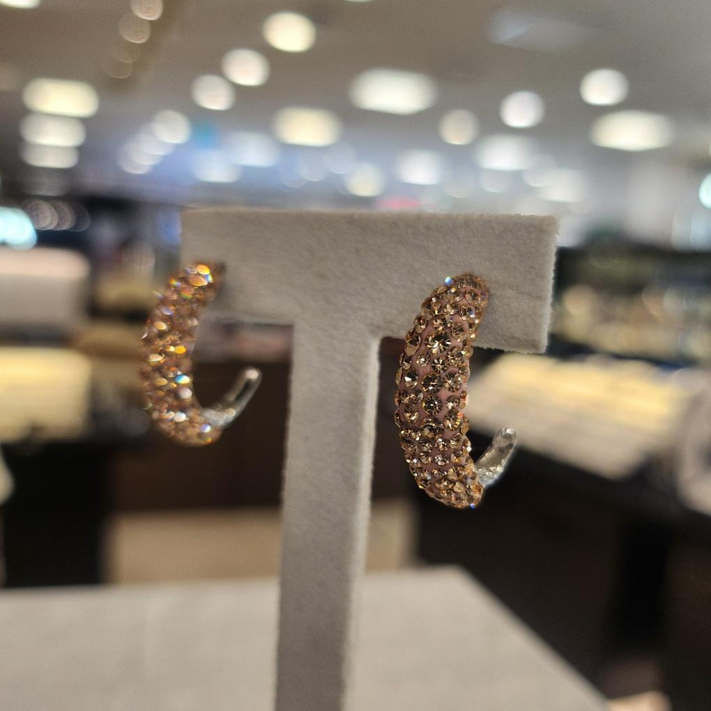 ARTRIA Chaîne en Cuir Bague Cubique E Boucles d'Oreilles Cristal OGGERFR0003PCF