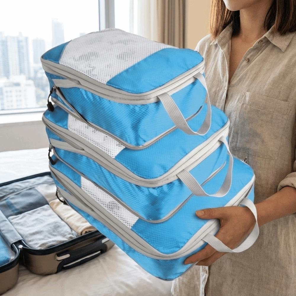 Waterproof Travel Storage Bags Nylon Luggage Organizer Cubes Business Trip