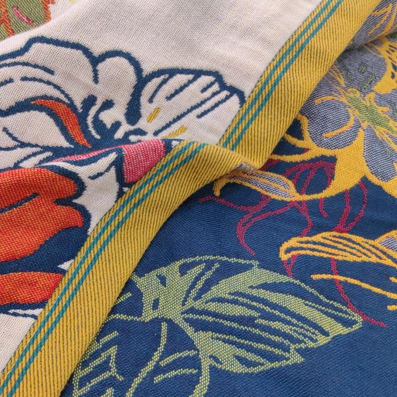 Buntes 5-lagiges Gaze-Badetuch, wasserabsorbierend, Badetuch für Paare zu Hause, Badetuch für alle vier Jahreszeiten, geeignet für das Badezimmer