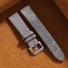 Braccialetto a sgancio rapido Cinturino per orologio in pelle di mucca scamosciata vintage Cinturino per orologio fatto a mano Grigio Marrone Verde 16mm 18mm 19mm 21mm 20mm 22mm Cintura