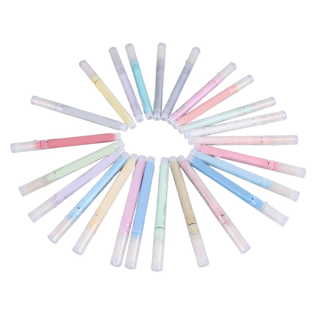 Acrylic Markers 24 Colors Fadeless Practical Multipurpose Acrylic Paint Pens for DIY